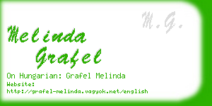 melinda grafel business card
